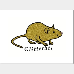 Glitterati Rat Pun Posters and Art